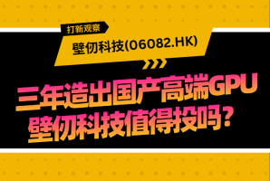 打新觀察 | 三年造出國產高端GPU，壁仞科技(06082.HK)值得投嗎？ - 新時空