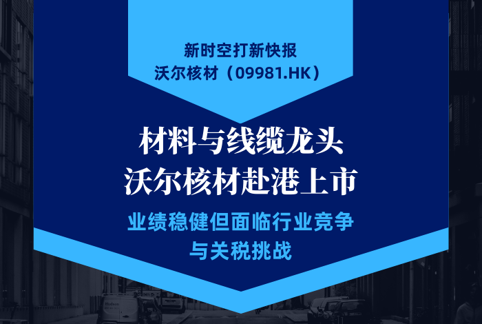 新时空 | 打新快报：沃尔核材（09981.HK）