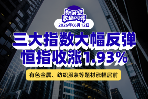新時空丨港股收盤閃評：三大指數大幅反彈、恆指收漲1.93%，有色金屬、紡織服裝等題材漲幅居前 - 新時空