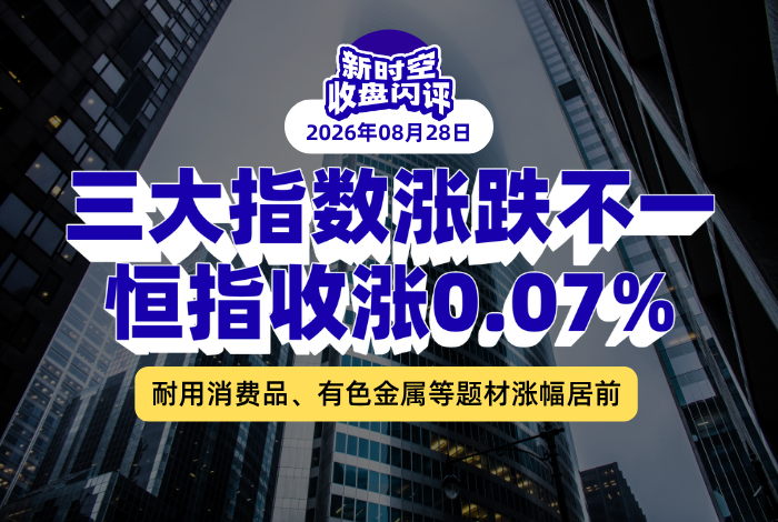 新時空丨港股收盤閃評：三大指數漲跌不一、恆指收漲0.07%，耐用消費品、有色金屬等題材漲幅居前 - 新時空