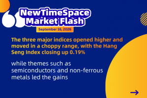 NewTimeSpace | Hong Kong Market Close Flash Commentary: The Three Major Indices Opened Higher and Mo - NewTimeSpace