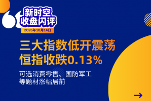 新时空丨港股收盘闪评：三大指数低开震荡、恒指收跌0.13%，可选消费零售、国防军工等题材涨幅居前 - 新时空